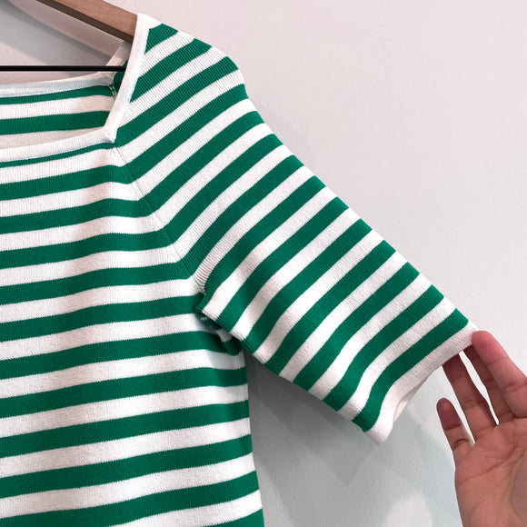 Striped Knit Stretch Sweater