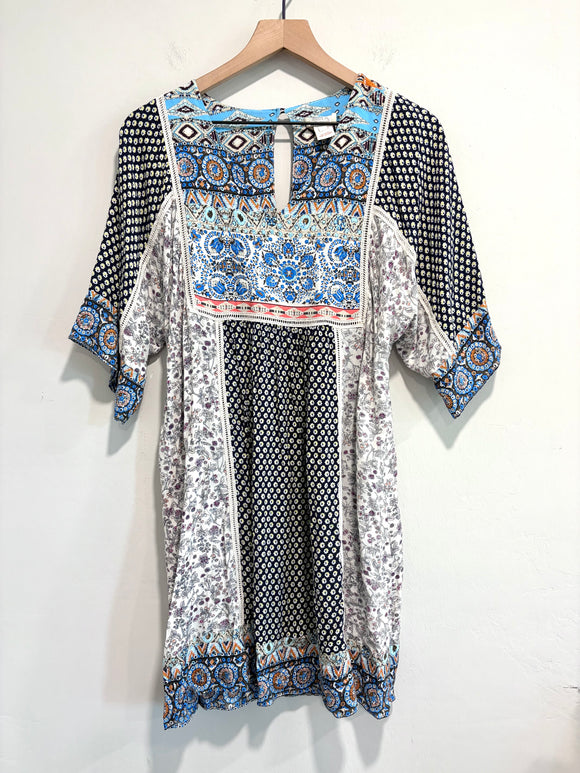 Floral Mixed Print Dress