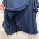 Ruffle Crossover Linen Top-10
