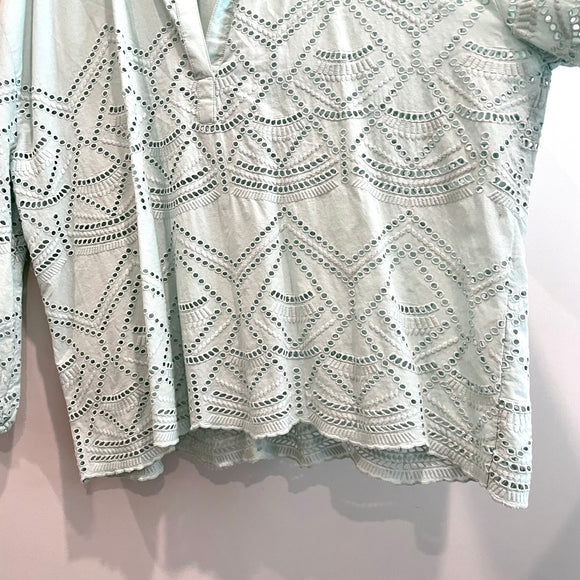 Eyelet Oversized Top