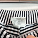 Striped Lace Trim Pajama Pants-5