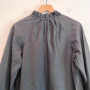 Ruffle Neck Tie Long Sleeve Top-10