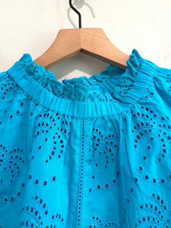 Palm Tree Eyelet Top