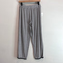 Striped Lace Trim Pajama Pants-7