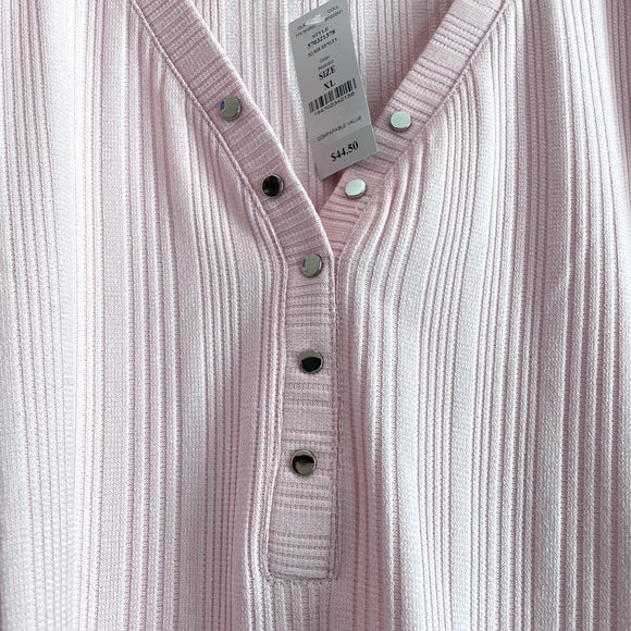 Ribbed Henley Top
