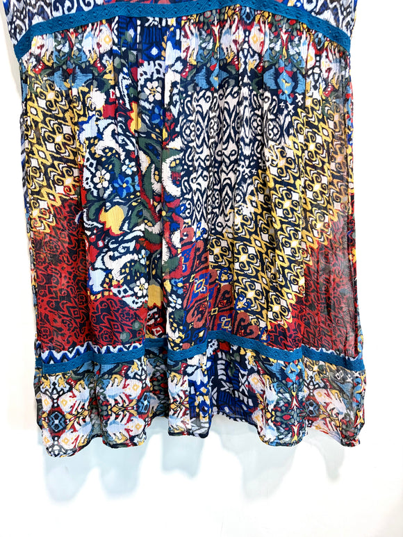 Mixed Print Dress