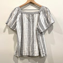 Striped Linen Blend Top-8
