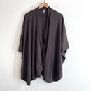 Open Poncho Wrap Sweater-3