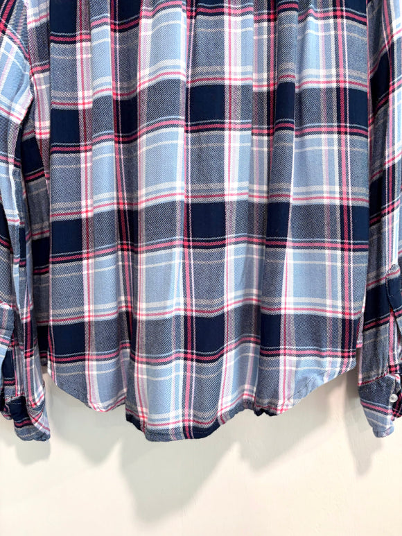 Plaid Button Down Top