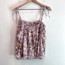 Floral Tie Shoulder Pajama Top-8