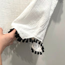 Embroidered Tassel Top-7