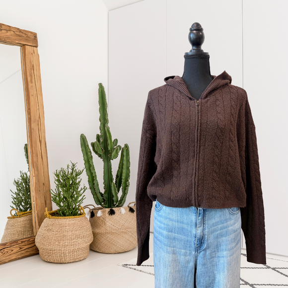 Hooded Sweater Jacket