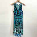 Patterned Stretch Shift Dress-2