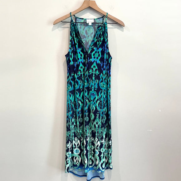 Patterned Stretch Shift Dress