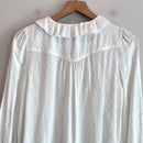 Ruffled Button Down Swiss Dot Top-10