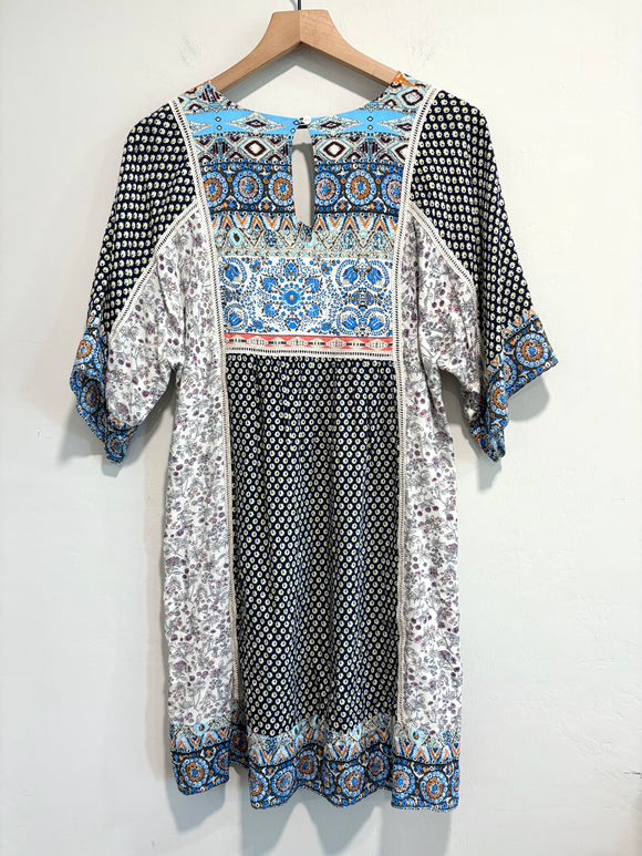 Floral Mixed Print Dress