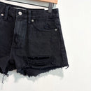 Distressed Jean Shorts-3