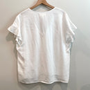 Ruffle Button Down V-Neck Top-8