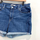 Mid-Length Jean Shorts-2