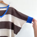 Striped Oversized Cashmere Sweater-5