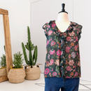 Floral Lace Ruffle Top-1