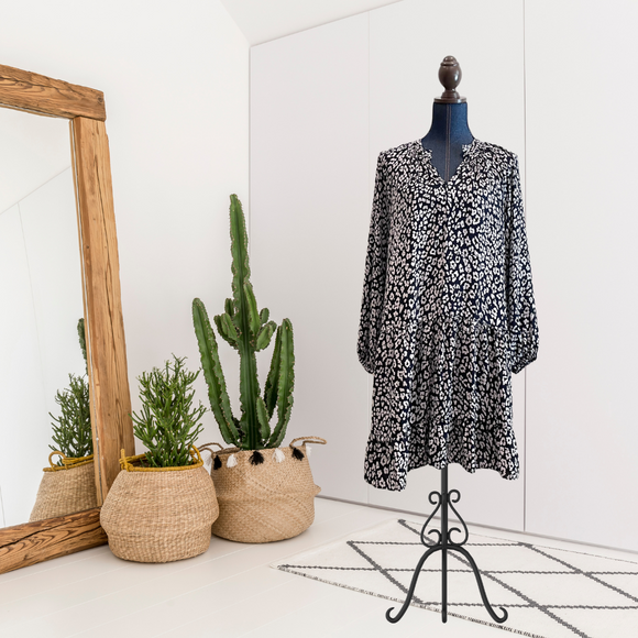 Leopard Swing Shift Dress