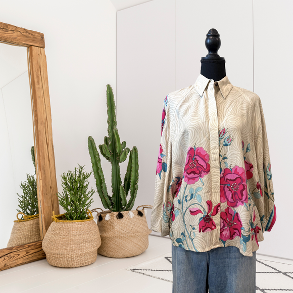 Floral Button Down Top