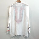 Floral Embroidered 1/2 Button Tunic-8