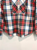 Plaid Long Sleeve Button Down Shirt-4
