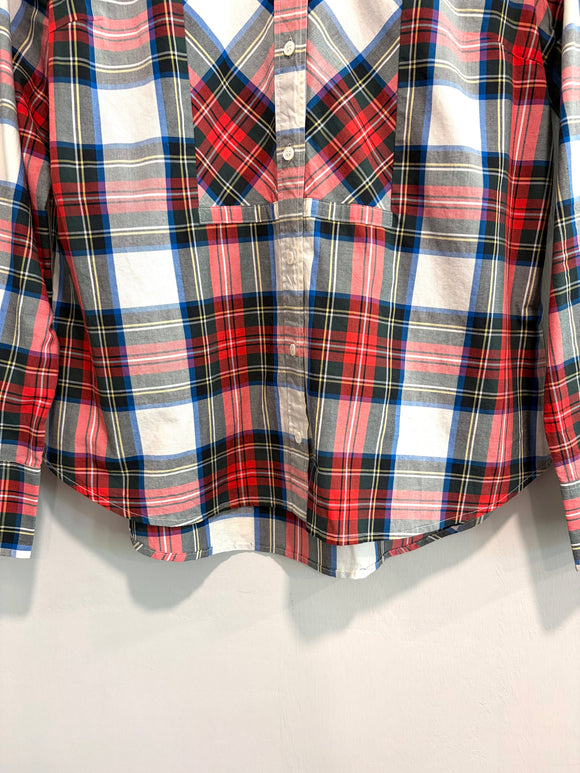 Plaid Long Sleeve Button Down Shirt