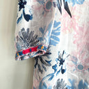 Floral Embroidered Trim Shift Dress-13