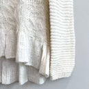 Fuzzy Ruffle Hem Knit Sweater-5