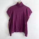 Puff Shoulder Turtleneck Sweater-2
