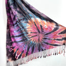 Tie Dye Fringe Hem Scarf-7