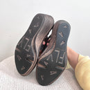 Leather Strappy Wedge Sandals-8