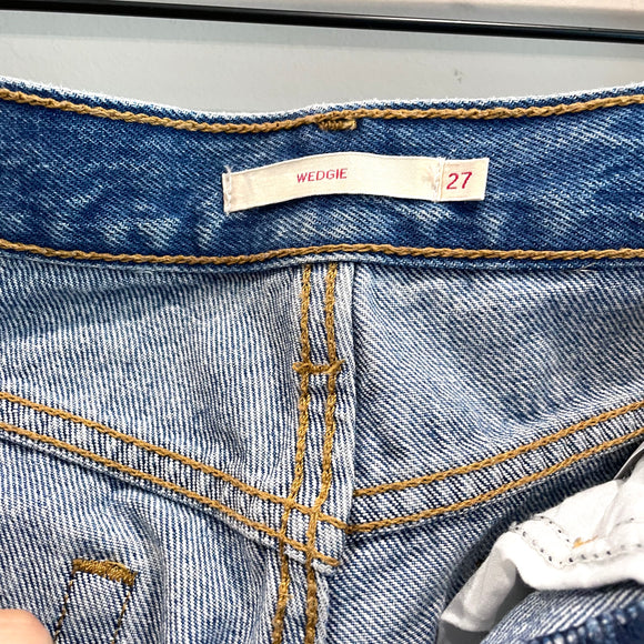 Button Fly Wedgie Jeans