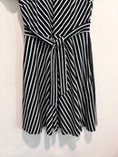 Striped Tie Front Dress-4