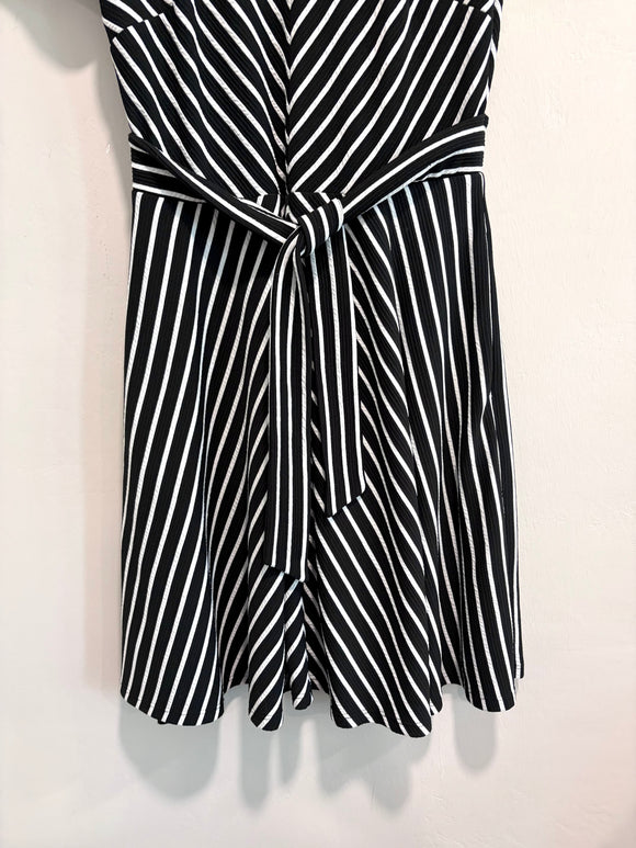 Striped Tie Front Dress