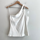 Ribbed One Shoulder Top-7