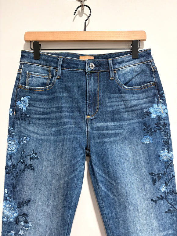 Floral High Rise Jeans