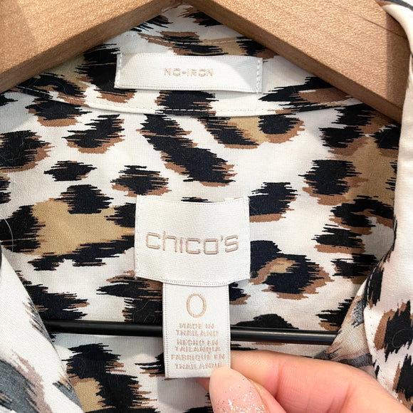 Leopard Button Down Shirt