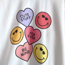 Smiley Valentine Hearts Sweatshirt-5