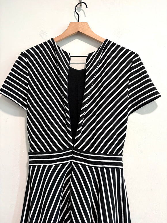 Striped Tie Front Dress
