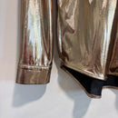 Shine Metallic Button Down Top-5