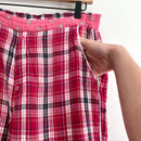 Plaid Flannel Pajama Set-12