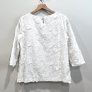 3D Floral 3/4 Sleeve Top-9