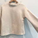 Fringe Trim Soft Sweatshirt-5