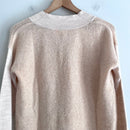 V-Neck Wool Blend Knit Sweater-10