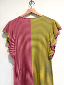 Colorblock Striped Dress-11