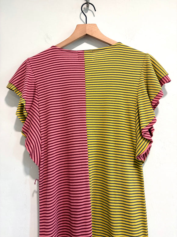 Colorblock Striped Dress